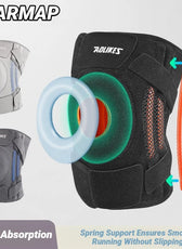 Knee Brace with Side Stabilizers & Gel Pads
