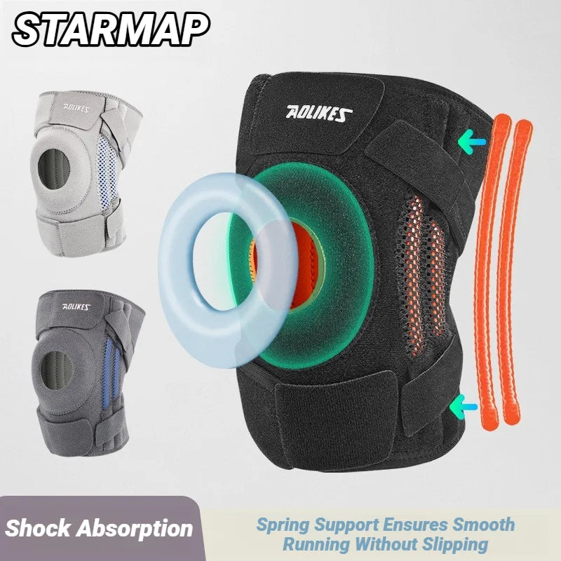 Knee Brace with Side Stabilizers & Gel Pads