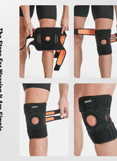 Knee Brace with Side Stabilizers & Gel Pads