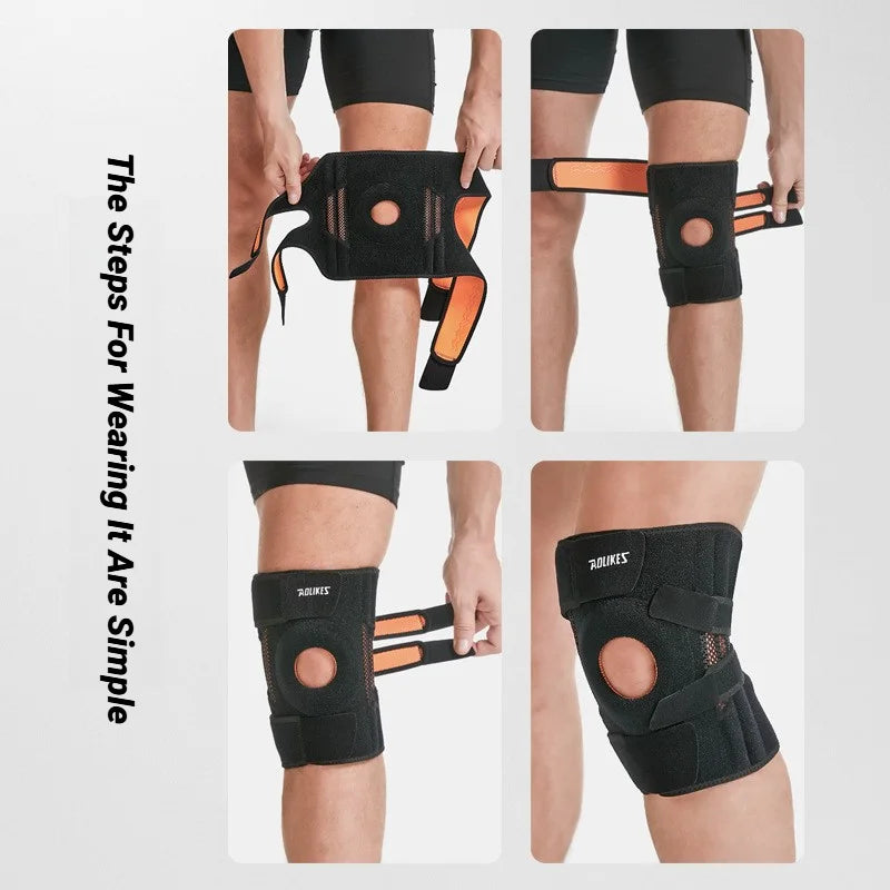 Knee Brace with Side Stabilizers & Gel Pads