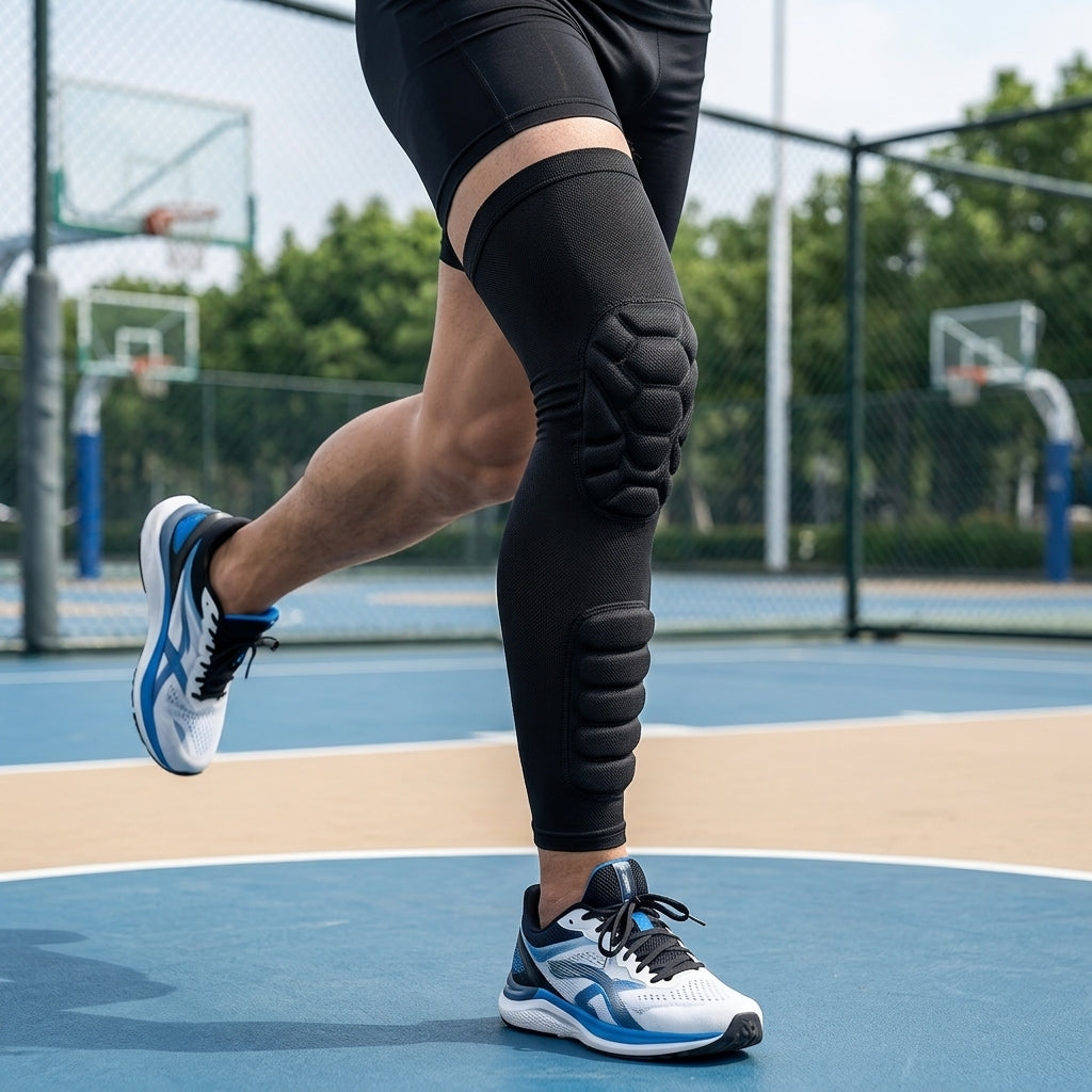 Leg Support Sleeve with EVA Padding for Sports Protection