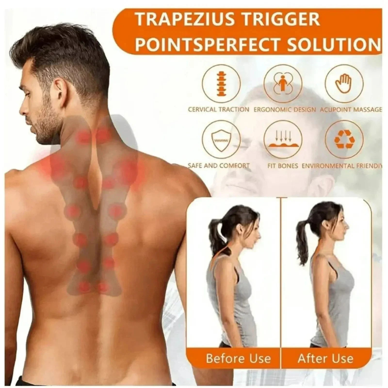 Cervical Support | Neck Traction Device with Acupoint Massage