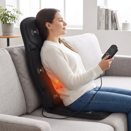ComfortEase | Electric Back Massager Cushion with Infrared Heating | Versatile Massage for Home and Car 14