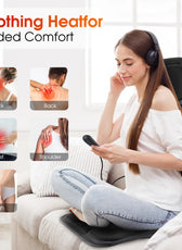 ComfortEase | Electric Back Massager Cushion with Infrared Heating | Versatile Massage for Home and Car 2