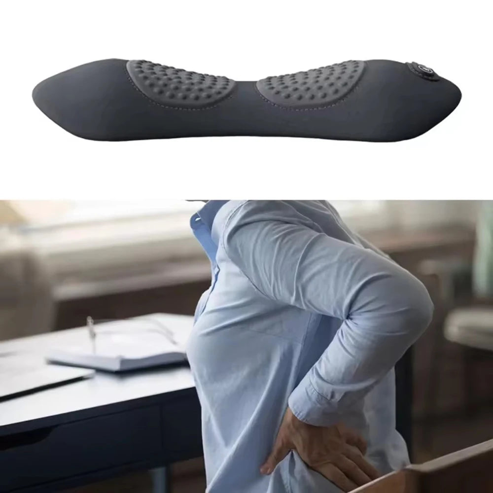 ComfortEase | Electric Lumbar Support Pillow with Heating & Vibration | Ergonomic Design for Back Pain Relief 3