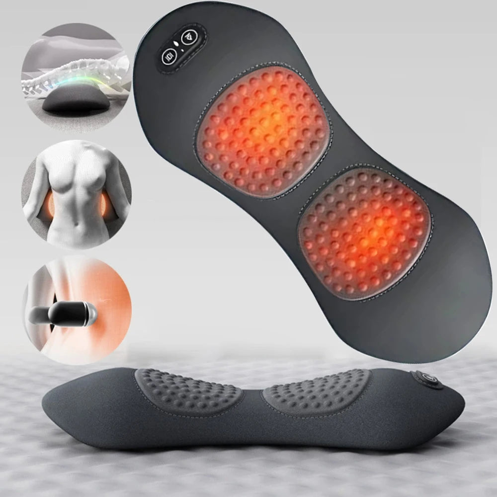 ComfortEase | Electric Lumbar Support Pillow with Heating & Vibration | Ergonomic Design for Back Pain Relief 5