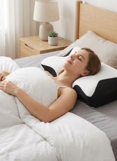 ComfortEase | Ergonomic Cotton Snack Pillow with Soft Design | Lightweight Support for All Sleep Positions 12