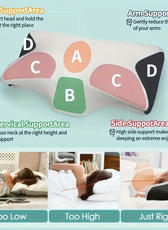 ComfortEase | Ergonomic Cotton Snack Pillow with Soft Design | Lightweight Support for All Sleep Positions 2