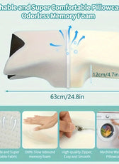 ComfortEase | Ergonomic Cotton Snack Pillow with Soft Design | Lightweight Support for All Sleep Positions 3