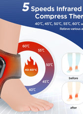 ComfortFlex | Electric Foot Massager with Infrared Heat & Vibration | Adjustable Support for Pain Relief 1