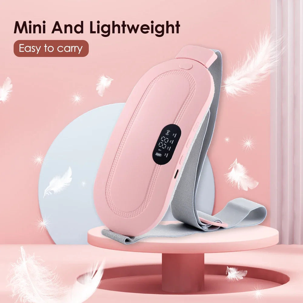 Comfort Belt | Electric Heating Pad for Cramps with Adjustable Vibration | Rechargeable Relief for Abdominal Comfort 0