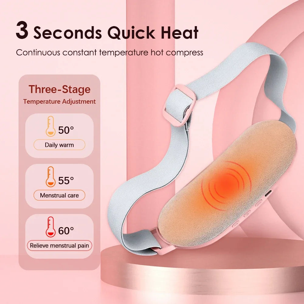 Comfort Belt | Electric Heating Pad for Cramps with Adjustable Vibration | Rechargeable Relief for Abdominal Comfort 3