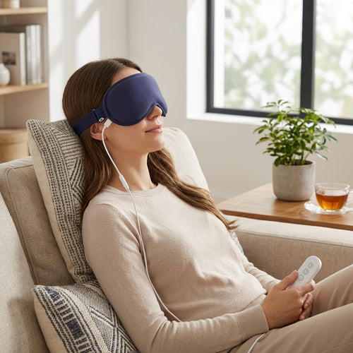 Comfort Eye Mask | 3-Level Hot Compress Electric Steam Eye Mask with Smart Timing for Relaxation 12