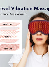 Comfort Eye Mask | 3-Level Hot Compress Electric Steam Eye Mask with Smart Timing for Relaxation 2