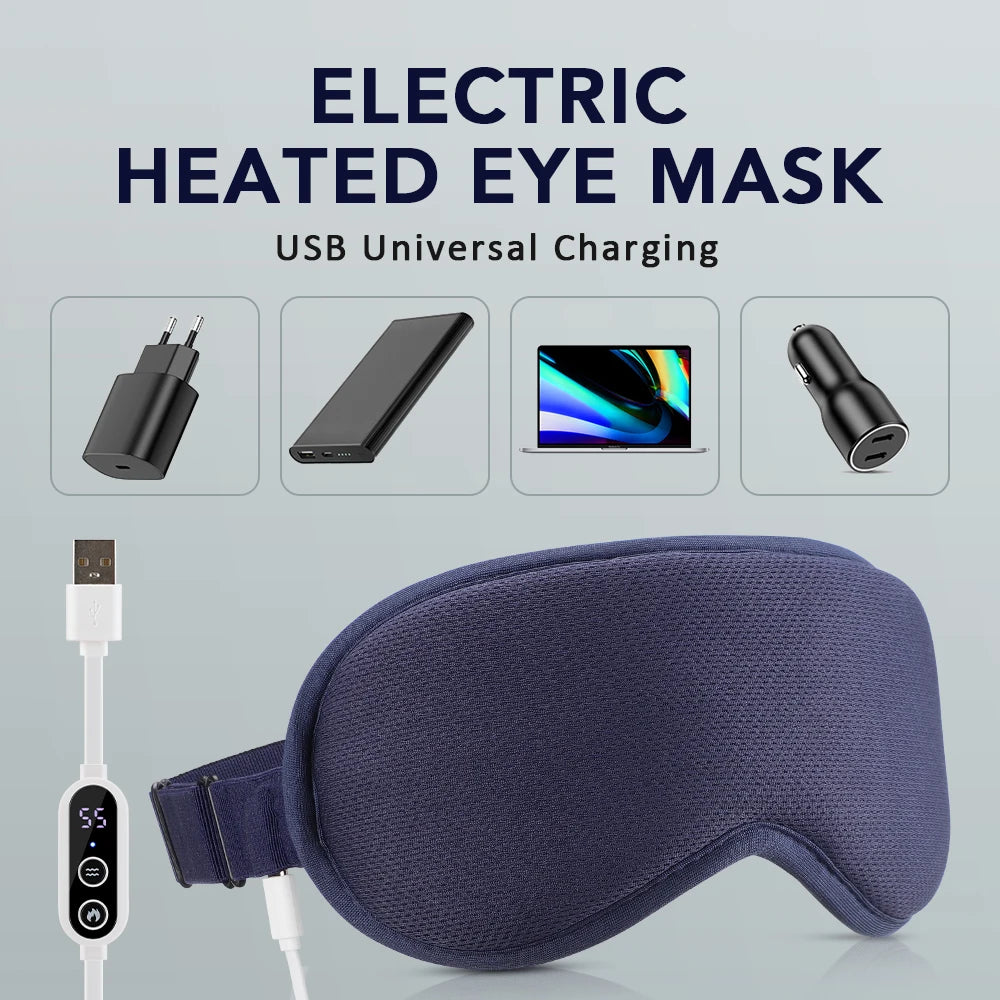 Comfort Eye Mask | 3-Level Hot Compress Electric Steam Eye Mask with Smart Timing for Relaxation 4