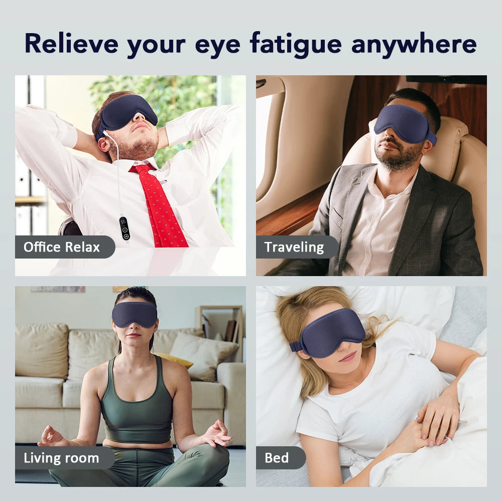 Comfort Eye Mask | 3-Level Hot Compress Electric Steam Eye Mask with Smart Timing for Relaxation 5