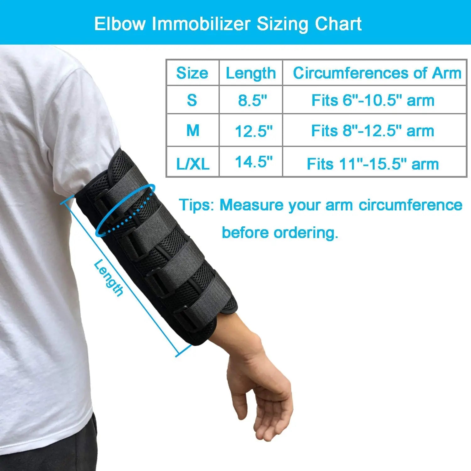 Adjustable Elbow Brace Splint for Ulnar Nerve Relief