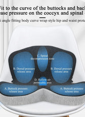 Memory Foam Lumbar Cushion with Ergonomic Design