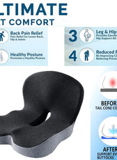Memory Foam Lumbar Cushion with Ergonomic Design