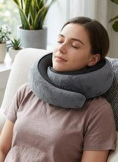 Neck Pillow with Adjustable Support
