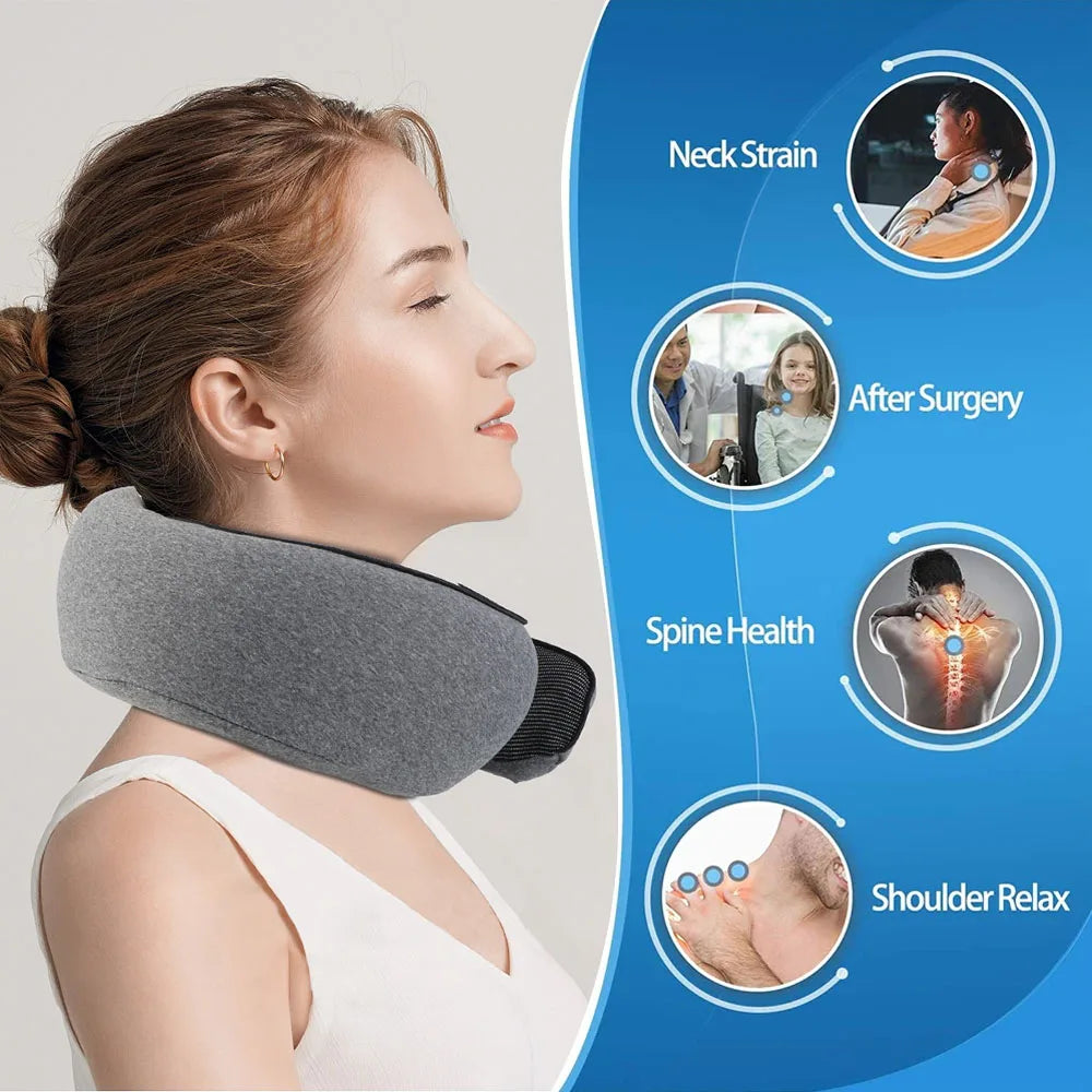 Neck Pillow with Adjustable Support