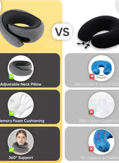Neck Pillow with Adjustable Support