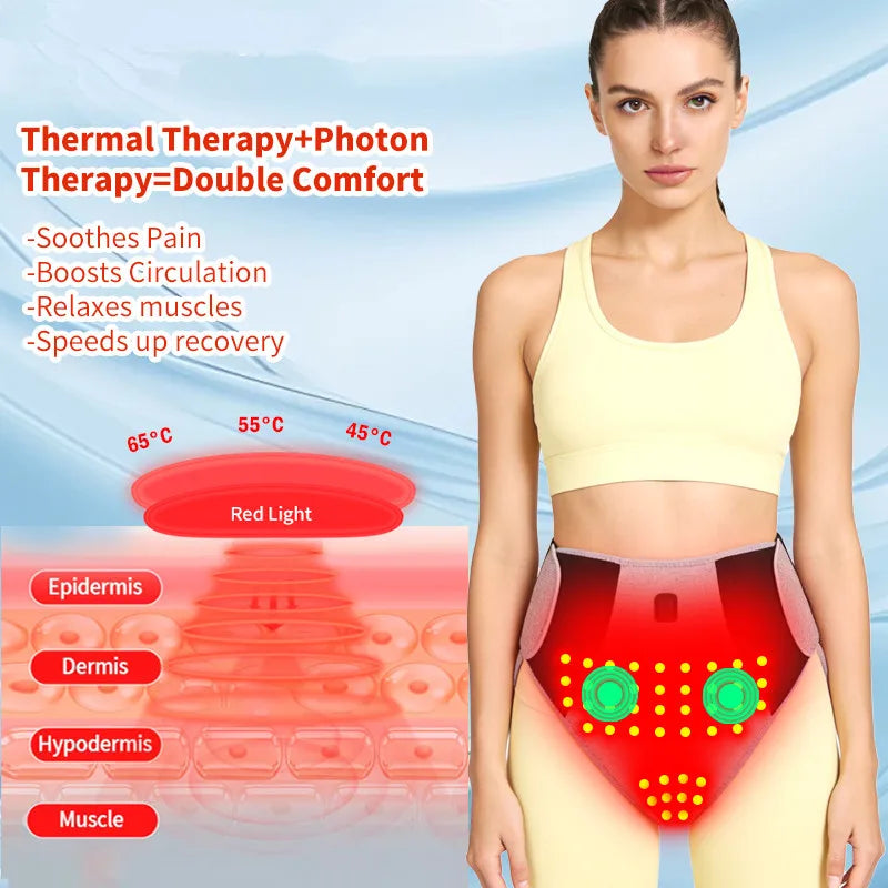 Red Light Heated Shorts with 3-Level Heating & Timer