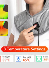 Comfort Wrap | USB Heated Neck and Shoulder Pad with 3 Heat Levels | Soft Fabric for Soothing Relief 1