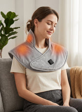 Comfort Wrap | USB Heated Neck and Shoulder Pad with 3 Heat Levels | Soft Fabric for Soothing Relief 12