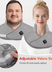 Comfort Wrap | USB Heated Neck and Shoulder Pad with 3 Heat Levels | Soft Fabric for Soothing Relief 4