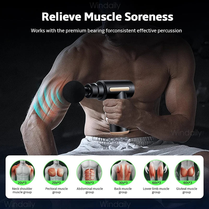 Compact Massage Gun | Deep Tissue Percussion Massager with Adjustable Speed | Portable Relief for Muscle Recovery 3