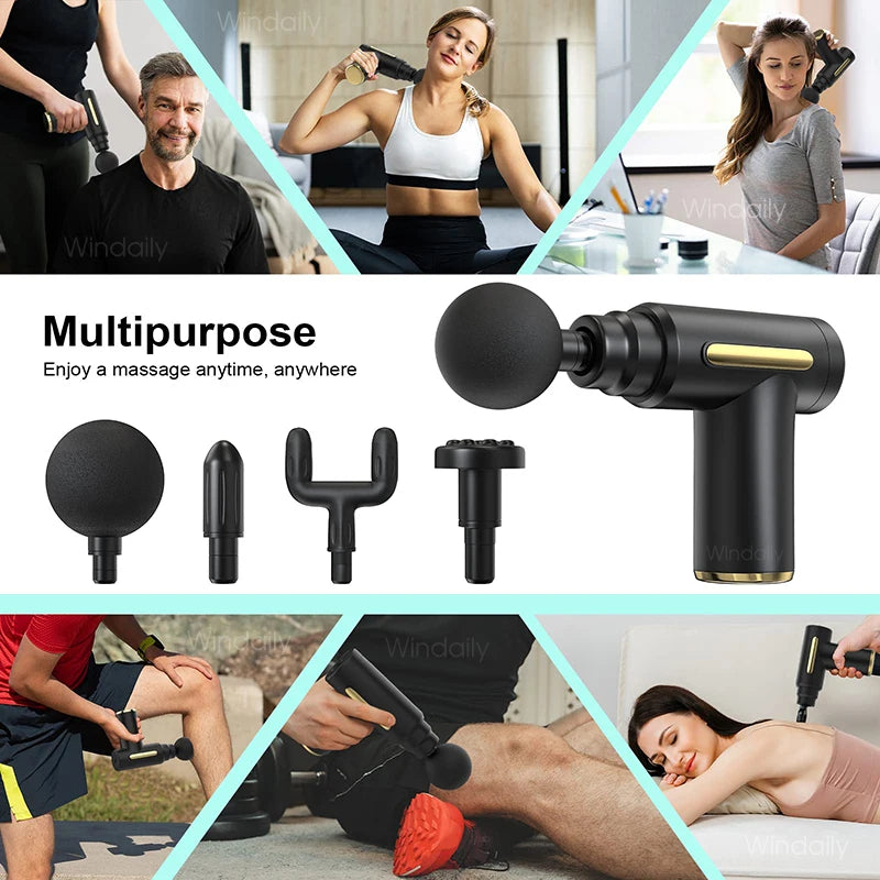 Compact Massage Gun | Deep Tissue Percussion Massager with Adjustable Speed | Portable Relief for Muscle Recovery 5