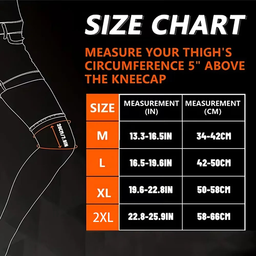 Compression Knee Brace | Non-Slip Full-Length Sleeve for Sports Support | Adjustable Fit for Enhanced Stability 1