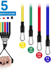 Dynamic Fitness Set | Resistance Bands Workout with Adjustable Levels