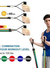 Dynamic Fitness Set | Resistance Bands Workout with Adjustable Levels