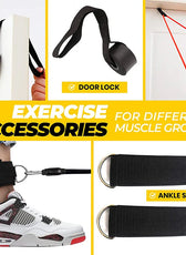 Dynamic Fitness Set | Resistance Bands Workout with Adjustable Levels