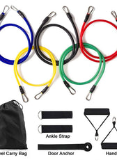 Dynamic Fitness Set | Resistance Bands Workout with Adjustable Levels