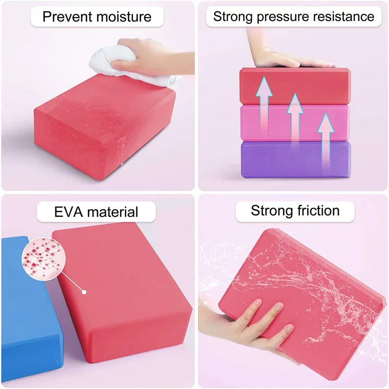 EVA Yoga Blocks | Lightweight Foam Bricks with Durable Support