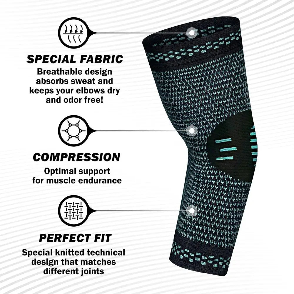 Elastic Elbow Brace | Breathable Compression Sleeve for Sports Support 1