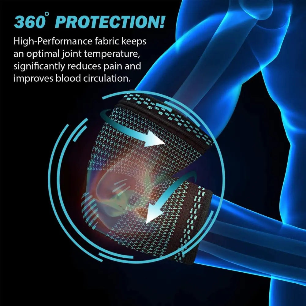 Elastic Elbow Brace | Breathable Compression Sleeve for Sports Support 3