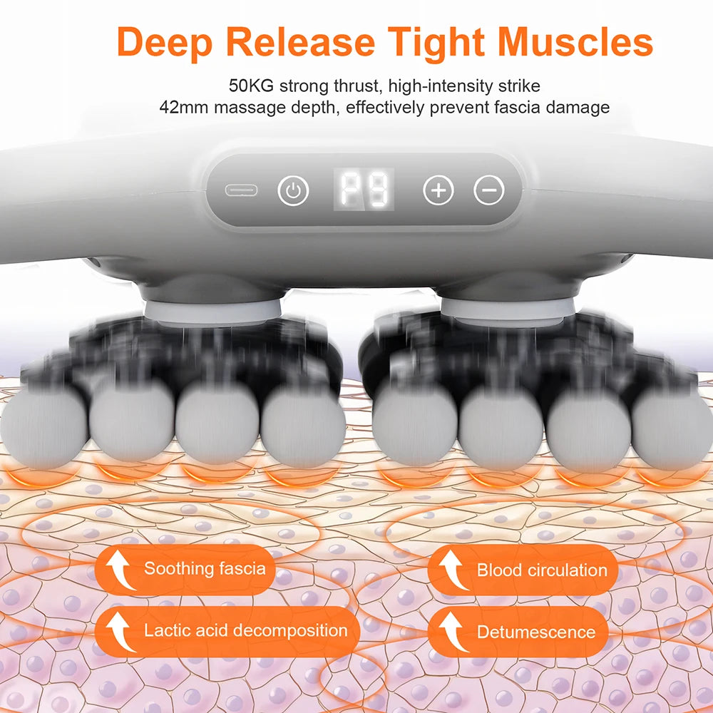 Fascia | Massage Gun with 42 Heads High-Frequency Vibration for Muscle Relief
