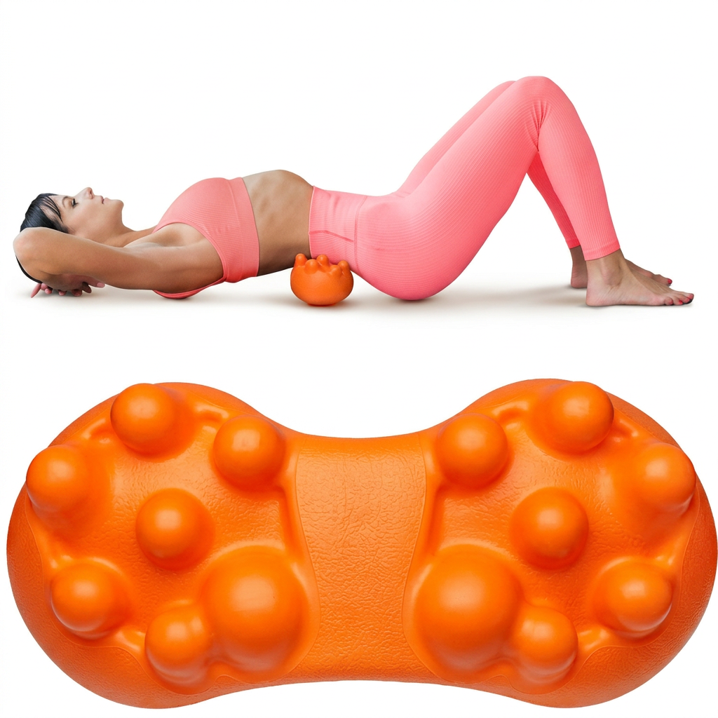 Deep Tissue Massage Device with 14 Nodes for Hip and Lower Back Comfort