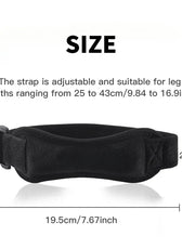 Knee Compression Sleeve | Adjustable Support with Shock Absorption | Ideal for Sports and Fitness Activities 1