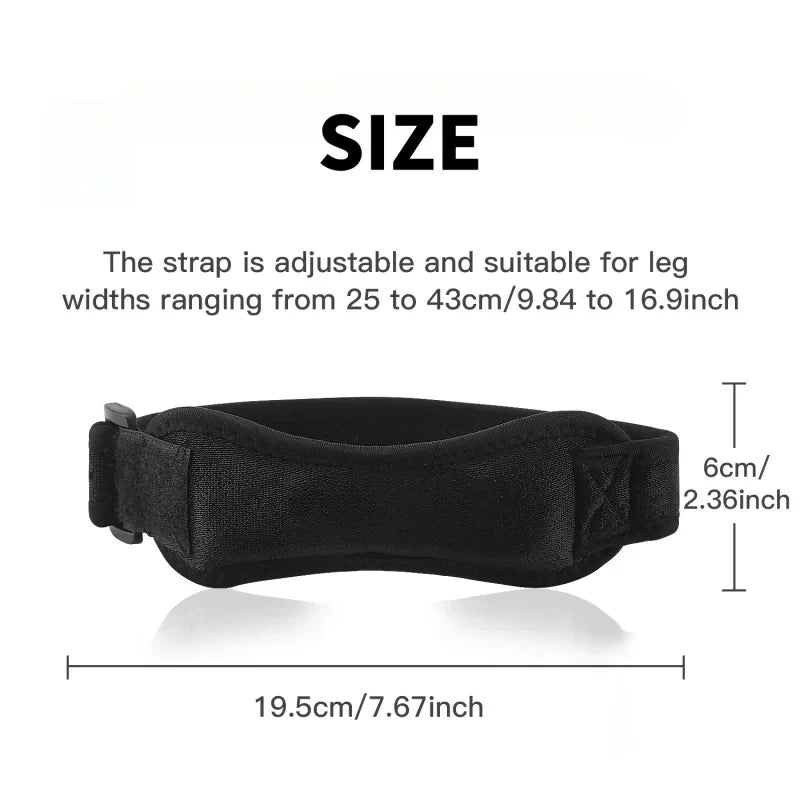 Knee Compression Sleeve | Adjustable Support with Shock Absorption | Ideal for Sports and Fitness Activities 1