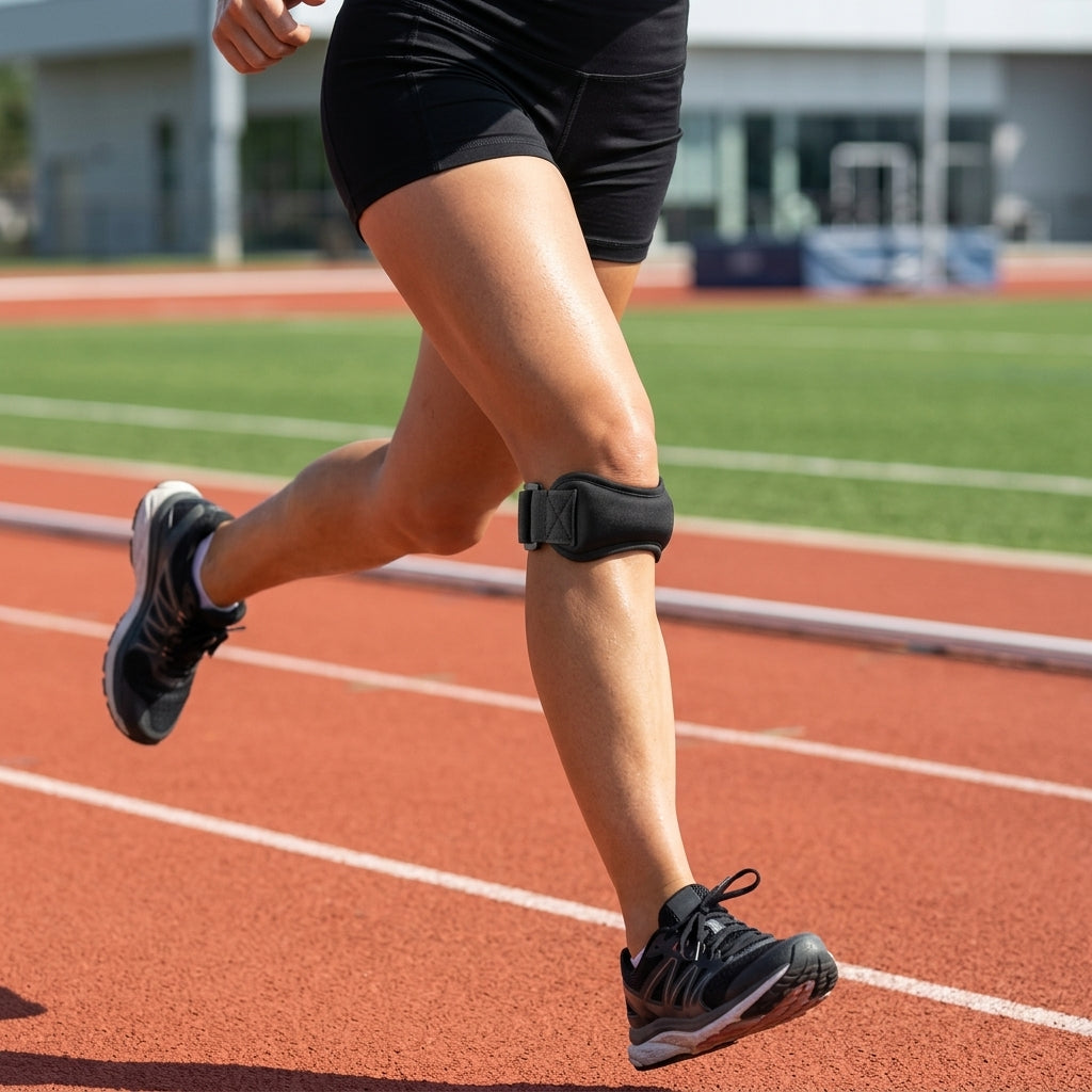 Knee Compression Sleeve | Adjustable Support with Shock Absorption | Ideal for Sports and Fitness Activities 12