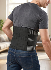 Lumbar Support Brace | Anti-Skid Back Support Belt with 6 Stays | Breathable Design for Pain Relief 12