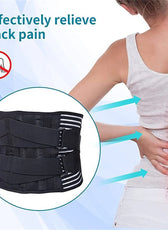 Lumbar Support Brace | Anti-Skid Back Support Belt with 6 Stays | Breathable Design for Pain Relief 3