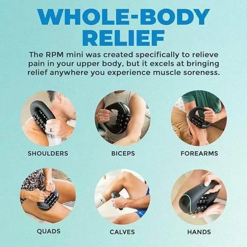 Mini Rolling Massager | Rechargeable Deep Tissue Percussive Device for Muscle Recovery 4