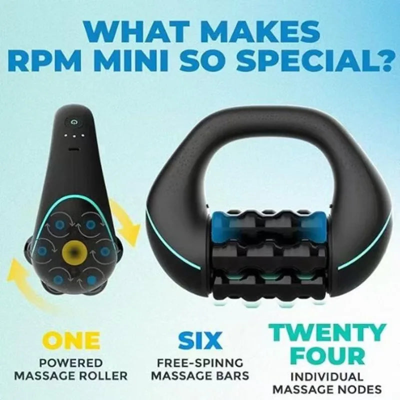 Mini Rolling Massager | Rechargeable Deep Tissue Percussive Device for Muscle Recovery 5