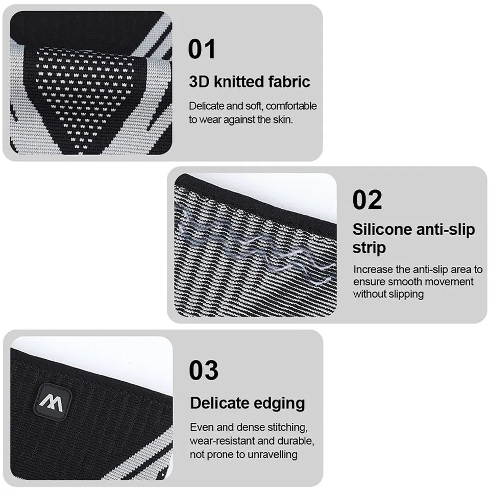 Premium Compression Knee Support Sleeve | Breathable Elastic Design for Active Sports 2